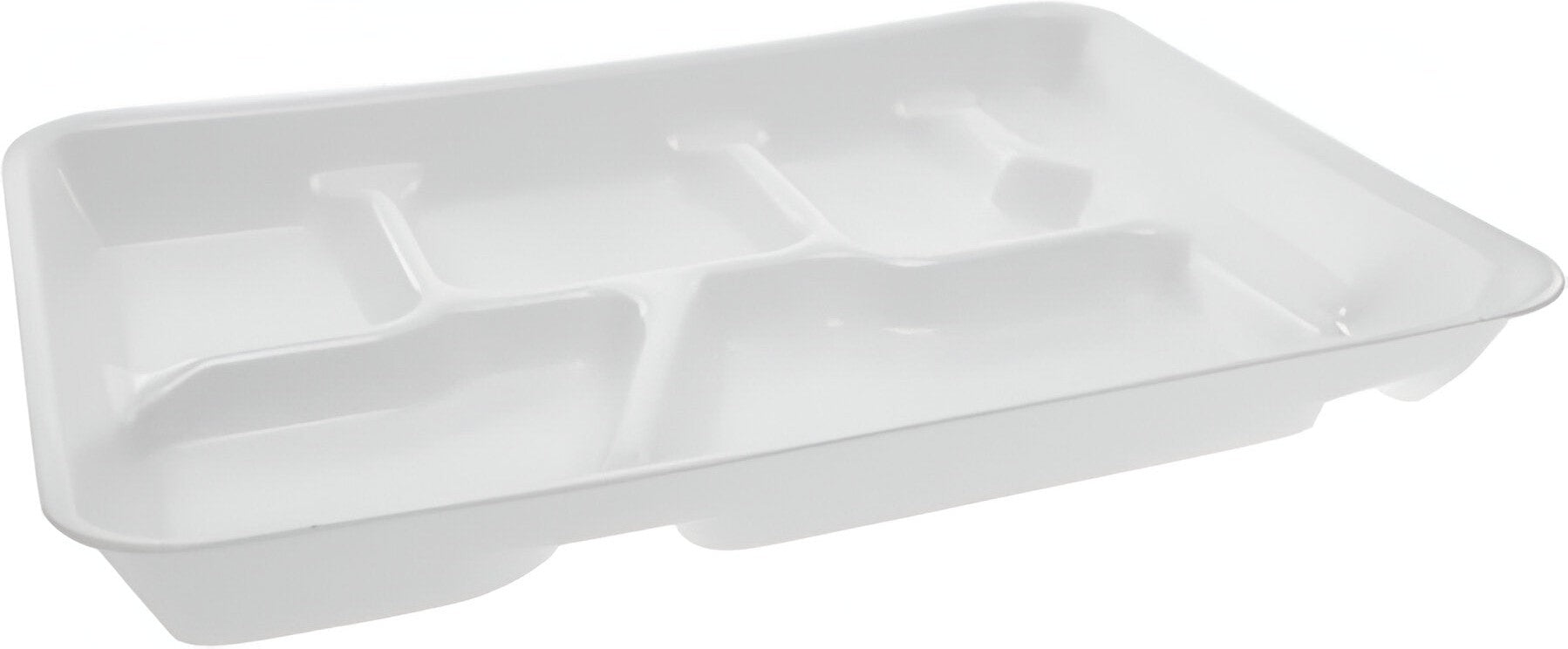 Pactiv Evergreen - 6 Compartment Foam Lunch Tray/Plates, Pack of 500 - 0TH10601SGBX