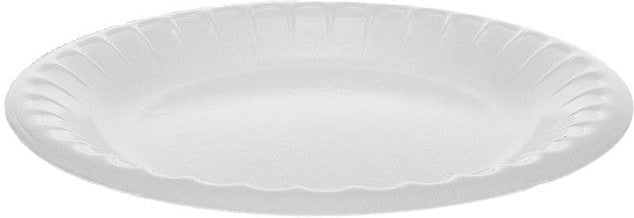 Pactiv Evergreen - 6" White Round Plastic Plates, Pack of 1000 - TI10006