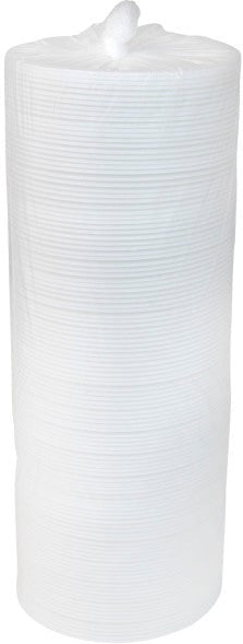 Pactiv Evergreen - 7" White Round Foam Lid, Pack of 500 - LF0527