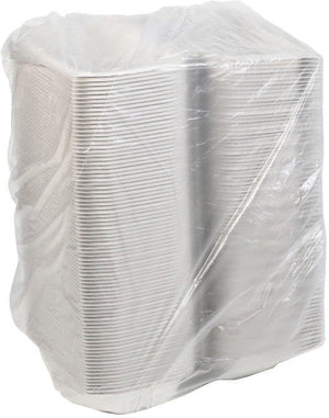 Pactiv Evergreen - 9 x 6 x 2.7" White, Vented MFPP Hinged Lid Container, Pack of 170 - YCNW0207