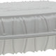 Pactiv Evergreen - 9 x 6 x 2.7" White, Vented MFPP Hinged Lid Container, Pack of 170 - YCNW0207