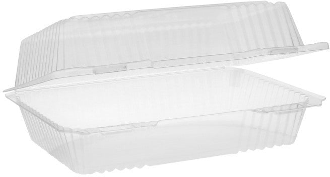 Pactiv Evergreen - 9.25 X 6.25 X 3.25" Clear, View™ SmartLock® Hinged Lid Container, Pack of 200- YCI820400000