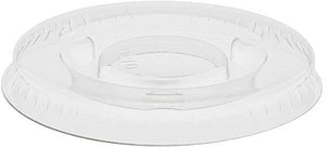 Pactiv Evergreen - Clear Plastic Flat Lid for 1 Oz Portion Cup, Pack of 2500- YLS1FR