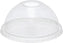 Pactiv Evergreen - Clear Recycled Plastic Dome Lid with Hole for 