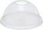 Pactiv Evergreen - Clear, Recycled Plastic Flat Lid with Straw Slot for 