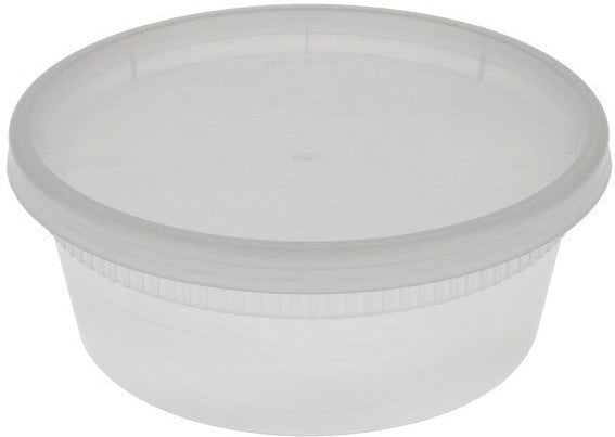 Pactiv Evergreen - DELItainer 8 oz. Clear, PP Container and PE Lid, Pack of 240 - YL2508