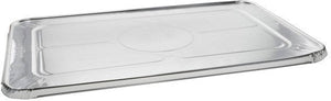 Pactiv Evergreen - Full- Size Aluminum Steam Table Flat Cover, Pack of 80 - Y112045