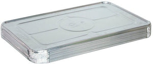 Pactiv Evergreen - Full- Size Aluminum Steam Table Flat Cover, Pack of 80 - Y112045