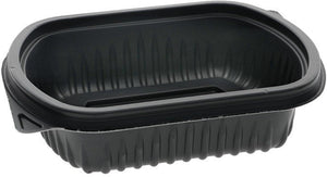 Pactiv Evergreen - MealMaster 12 Oz Black Microwavable Tray Base, Pack of 232- YCN846120000