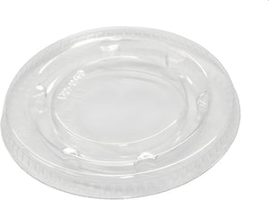 Pactiv Evergreen - Recycled Plastic Flat Lid Fits For YS200, 2 Oz Plastic Portion Cups, Pack of 2400- YLS2FR