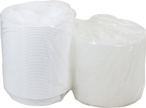 Pactiv Evergreen - VERSAtainer 48 oz. White/Clear Round PP Container and Lid, Pack of 150 - NC948