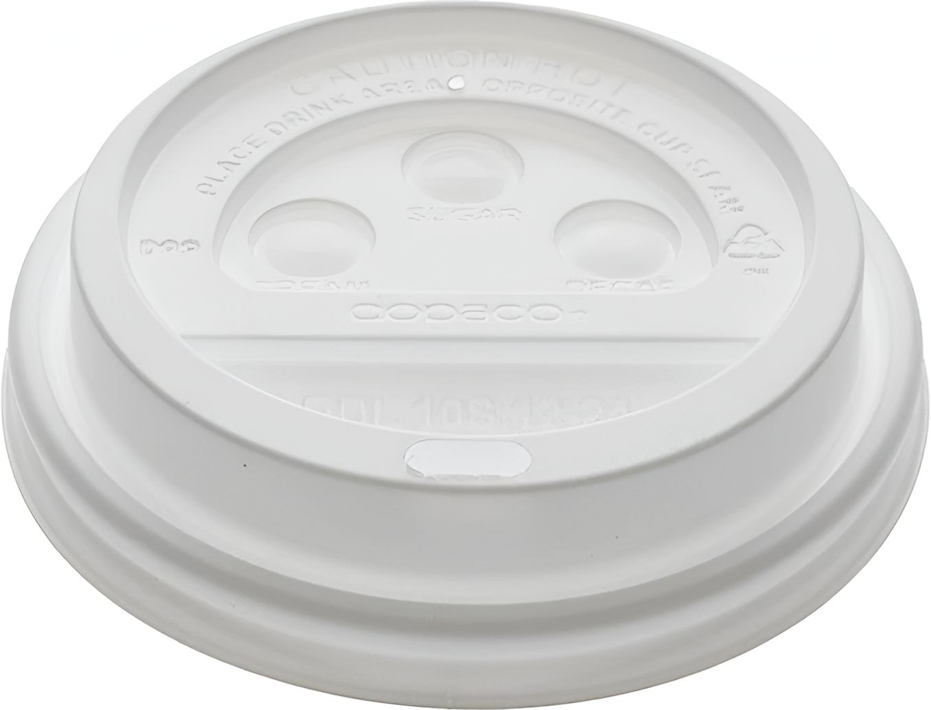 Pactiv Evergreen - White Dome Lid Fits For 4 Oz Hot Drink Cups, Pack of 1000- DDL4WD