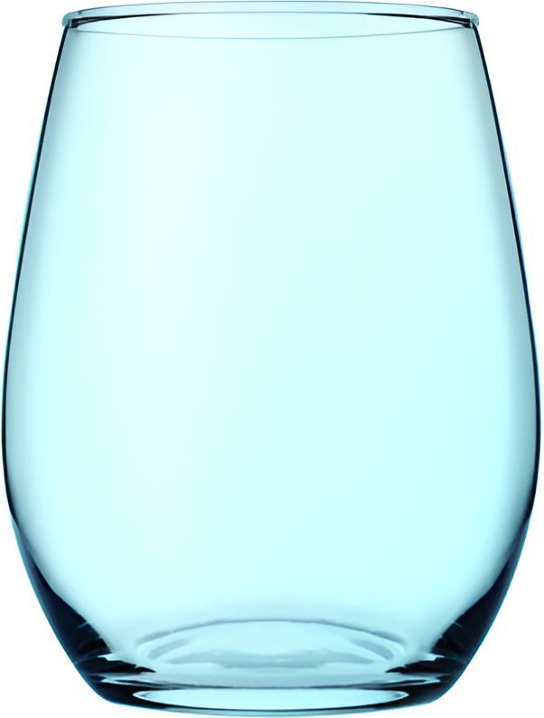 Pasabahce - AMBER 348 ml Stemless Turquoise Wine Tumbler, Pack of 12 - PG420825G