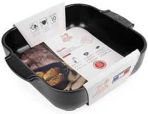 Peugeot - Appolia Ceramic 11.02" Square Satin Black Baking Dish (28 cm) - 61548