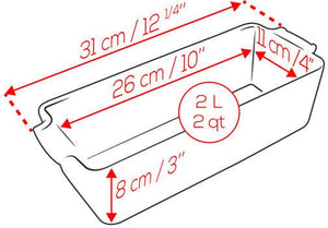 Peugeot - Appolia Ceramic 12.20" Red Loaf Pan (31cm) - 60510