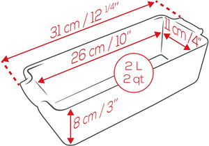 Peugeot - Appolia Ceramic 12.20" Slate Loaf Pan (31cm) - 60527