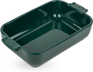 Peugeot - Appolia Ceramic 12.59" Rectangular Forest Green Oven Dish, (32 Cm) - 62088