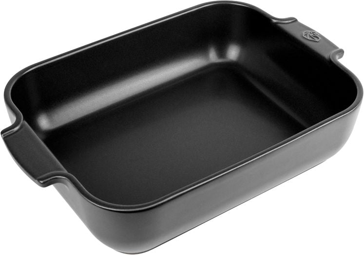 Peugeot - Appolia Ceramic 12.59" Rectangular Satin Black Baking Dish (32cm) - 61500