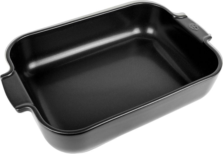 Peugeot - Appolia Ceramic 14.1" Rectangular Satin Black Baking Dish (36cm) - 61494