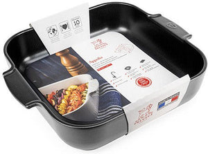 Peugeot - Appolia Ceramic 14.17" Squar Satin Black Baking Dish (36 cm) - 61531