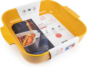 Peugeot - Appolia Ceramic 14.17" Square Saffron Baking Dish (36 cm) - 61456