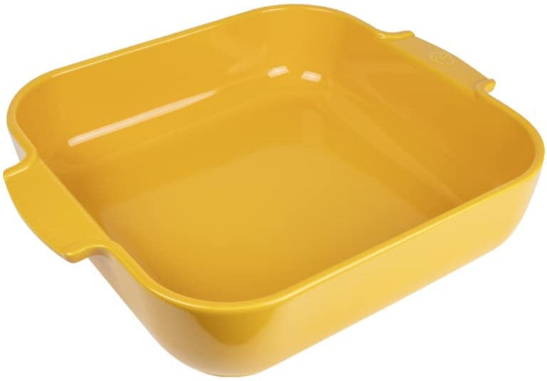 Peugeot - Appolia Ceramic 7.08" Square Saffron Yellow Baking Dish (18 cm) - 62002