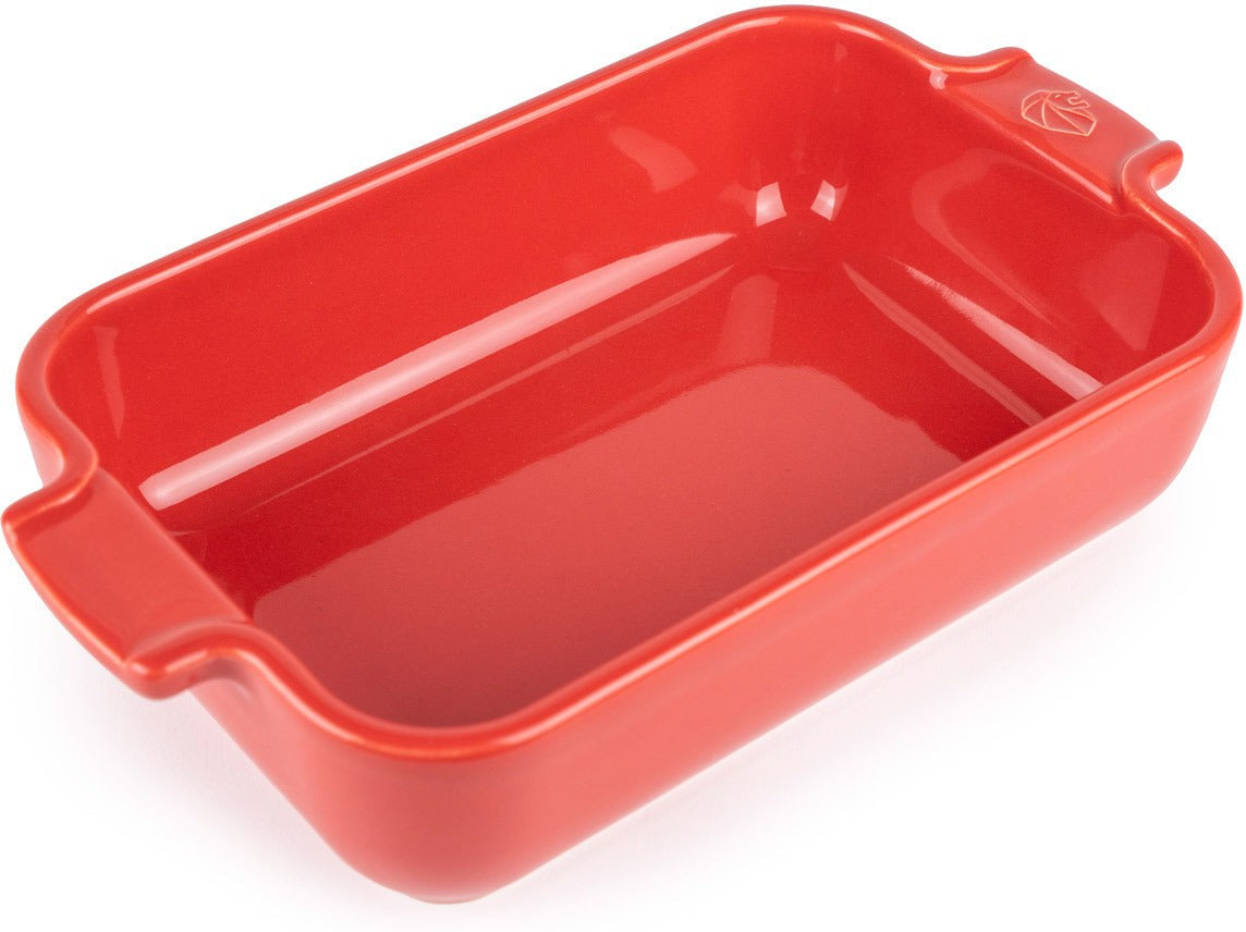 Peugeot - Appolia Ceramic 9.84" Rectangular Red Petite Baking Dish (25 cm) - 61142