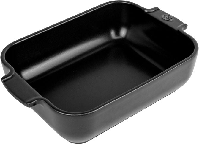 Peugeot - Appolia Ceramic 9.84" Rectangular Satin Black Baking Dish (25 cm) - 61517