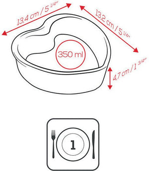 Peugeot - Appolia Ceramic Red Heart Ramekin - 61593