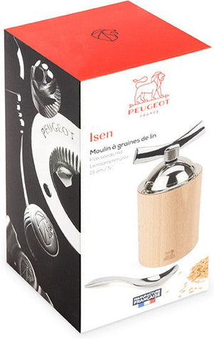 Peugeot - Isen 5" Natural Wood Flax Seeds Mill (13 cm) 34535