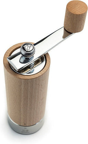 Peugeot - Isen Natural Wood 7" Pepper Mill With Crank Handle (18 cm) - 37307