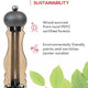 Peugeot - Line 5" Beech Wood Natural Pepper Mill (12 cm) - 39882