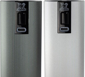 Peugeot - Line Electric 6" Carbon and Aluminum Rechargeable Salt and Pepper Mills (15cm) - 2/43148