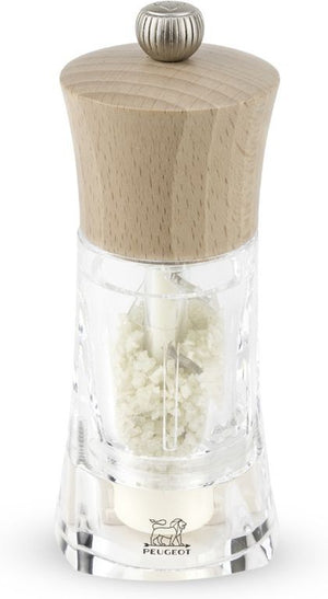 Peugeot - Oleron 5" Acrylic Wood Natural Wet Salt Mill (14 cm) - 29920