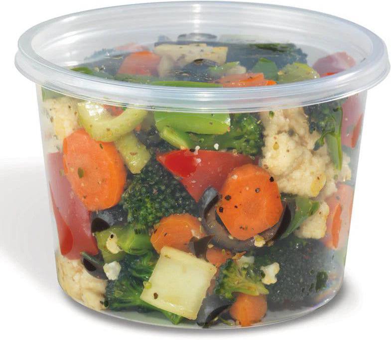 Placon - 16 Oz Clear Deli Container, 500/Cs - 235130