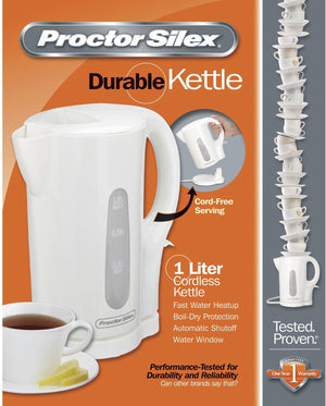 Proctor Silex Commercial - 1 L Electric Tea Kettle White - 41005PS