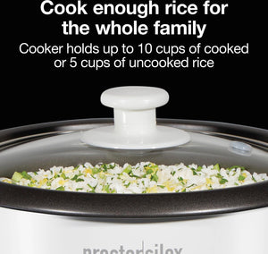 Proctor Silex Commercial - 10 Cup Rice Cooker & Steamer - 37533G