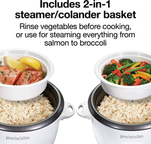 Proctor Silex Commercial - 10 Cup Rice Cooker & Steamer - 37533G