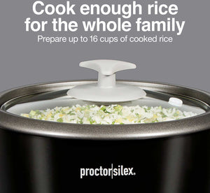 Proctor Silex Commercial - 16 Cup Rice Cooker & Food Steamer - 37527