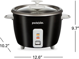 Proctor Silex Commercial - 16 Cup Rice Cooker & Food Steamer - 37527