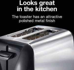 Proctor Silex Commercial - 2 Slice Metal Toaster Black - 22304G