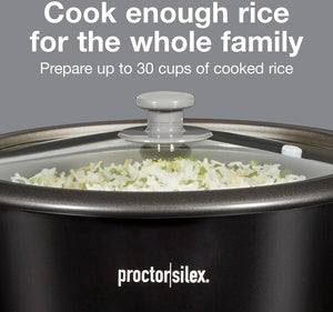 Proctor Silex Commercial - 30 Cup Rice Cooker & Food Steamer - 37555