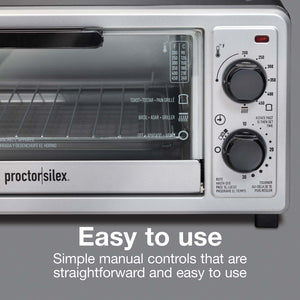 Proctor Silex Commercial - 4 Slice Toaster Oven Multi-Function Broiler - 31260G