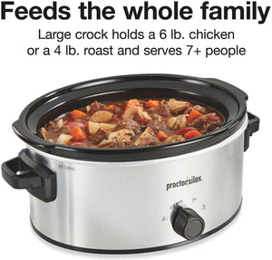 Proctor Silex Commercial - 6 QT Double Dish Slow Cooker - 33563