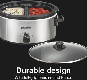 Proctor Silex Commercial - 6 QT Double Dish Slow Cooker - 33563