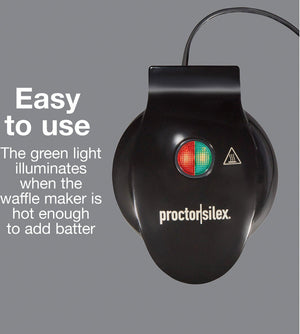 Proctor Silex Commercial - Black Petite Waffle Maker - 26100