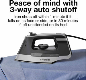 Proctor Silex Commercial - Steam Iron With Retractable Cord - 14250