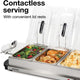 Proctor Silex Commercial - Triple Buffet Server With Domed Lids - 34300RG