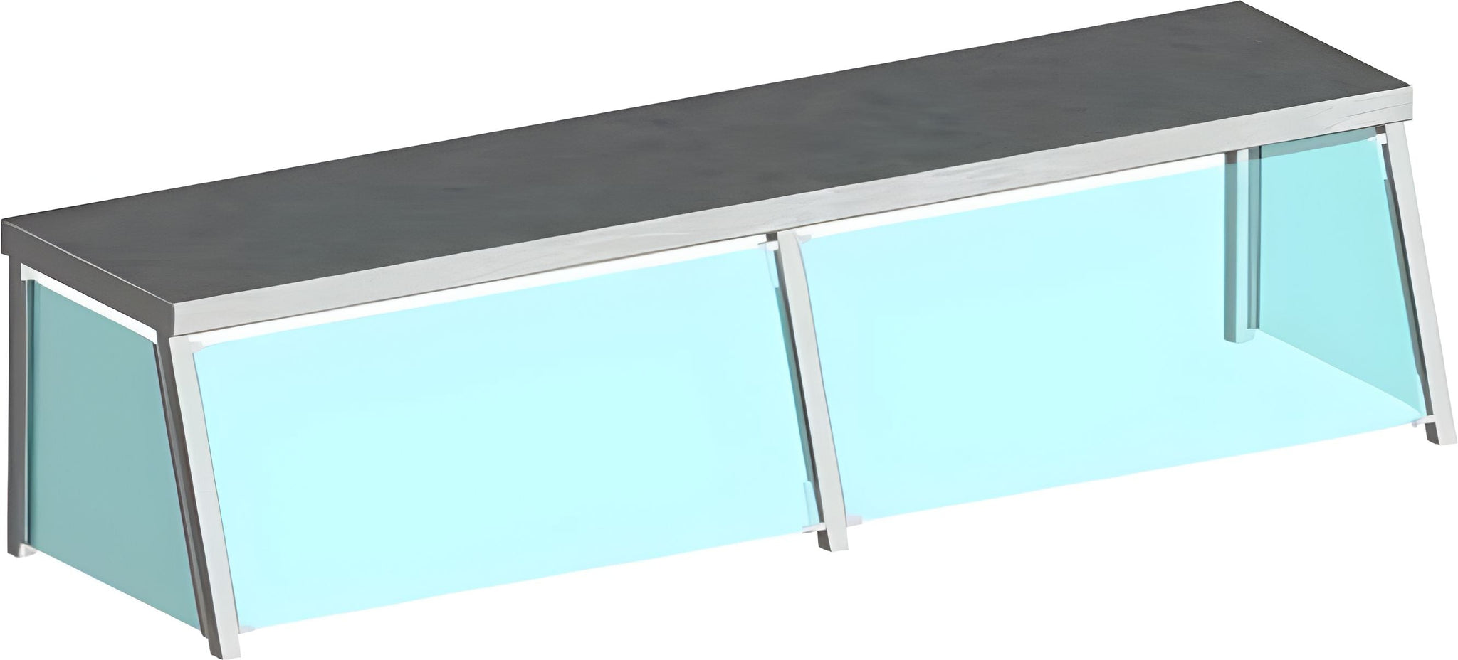 Randell - 18" X 15" Counter Protectors For 48" Unit With Stainless Steel Top, Glass Back and Enclosed Ends - 37448S