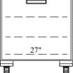 Randell - 27" Stainless Steel One-Section Worktop Refrigerator With Single Doors - 9402F-290